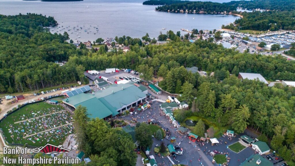 Bank of New Hampshire Pavillion concert venue in Gillford, NH.  Formerly Meadowbrook 