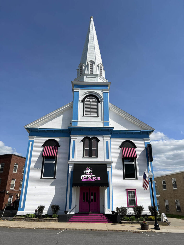 The Cake Theater in Laconia, NH. Home of Recycled Percussion.