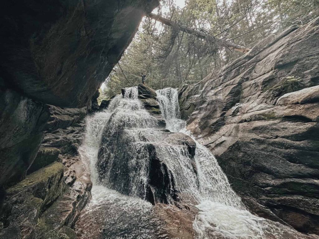 the cateracts a set of three waterfalls in western Maine