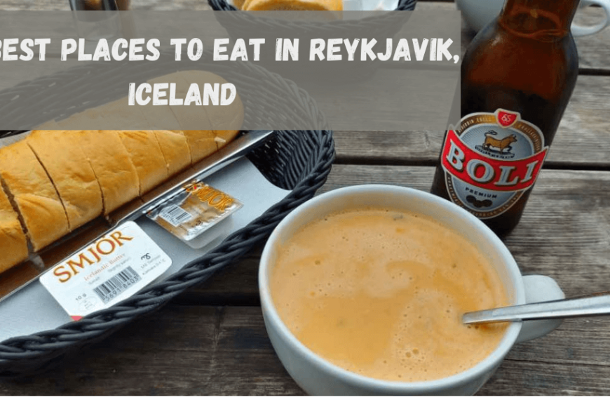 Icelandic lobster soup with bread and a bottle of beer