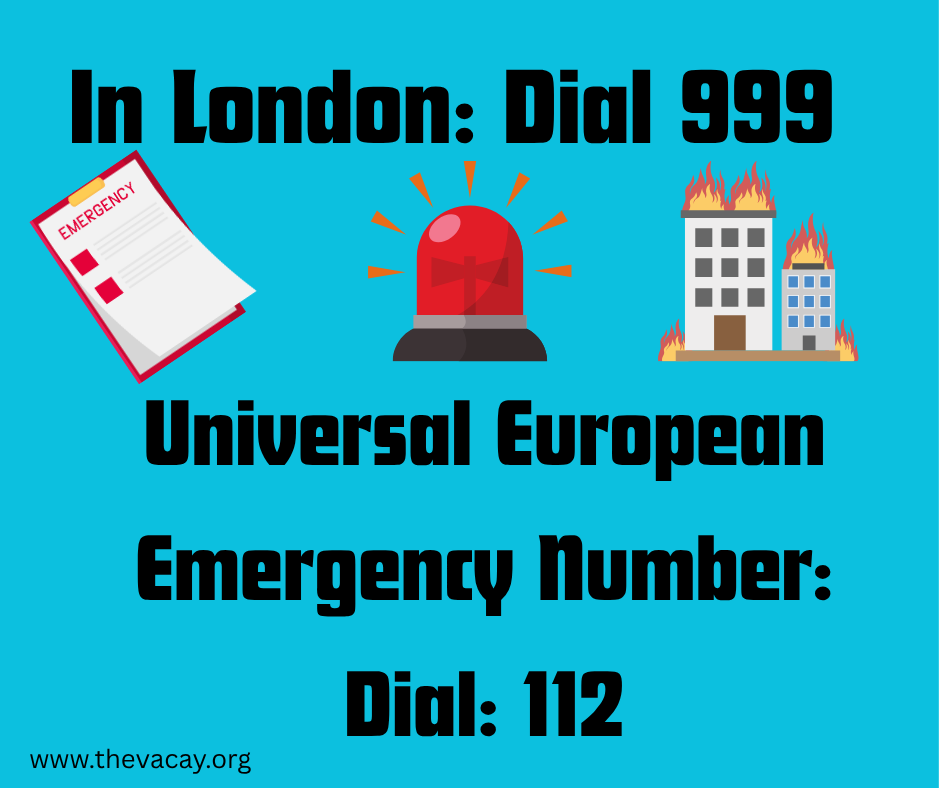 London Emergency Number and European Emergency Number dial 112